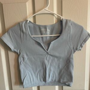 Aeropostale Light Blue Crop Top